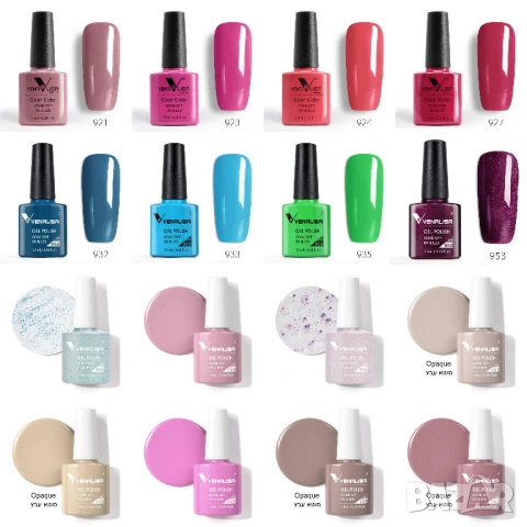 Промо ПАКЕТ 10 броя гел лак Venalisa, снимка 7 - Продукти за маникюр - 53536160