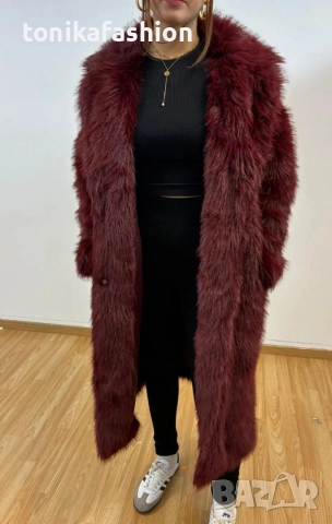 Палто с еко косъм, снимка 4 - Палта, манта - 52884557