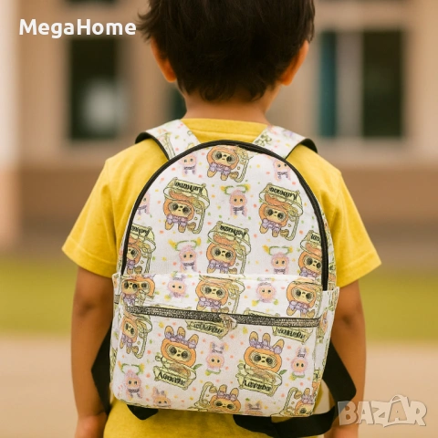 Детска раничка с герои LABUBU  – лека, удобна, 6 цвята, снимка 7 - Раници - 53482696