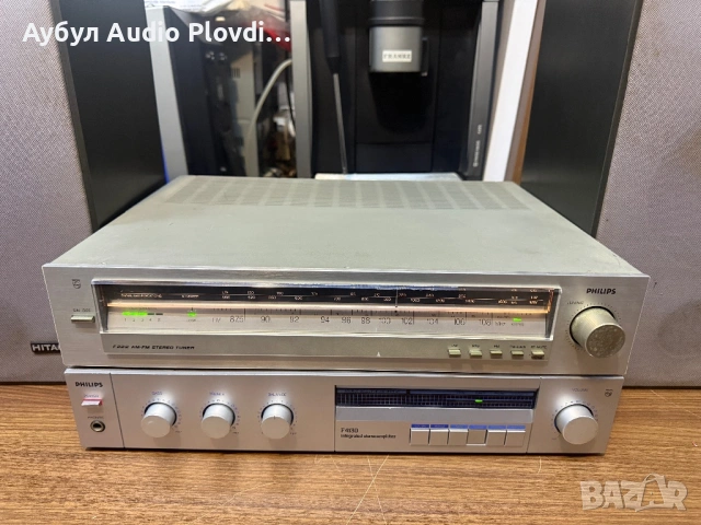 Аудио Система Philips F-4130 Усилвател Philips F-2212 Радио  Hitachi LS-230, снимка 5 - Аудиосистеми - 53022763