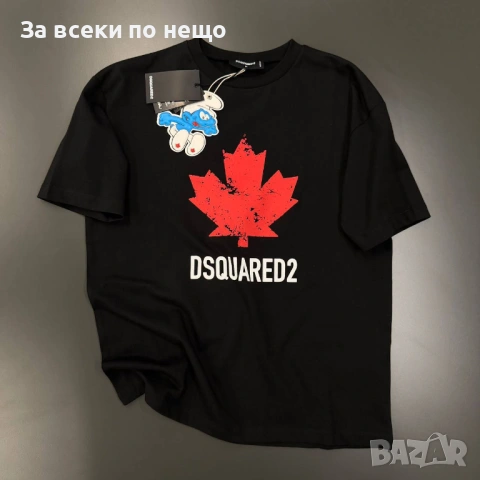 DSQUARED2 Мъжка Черна Тениска👕Мъжка Блуза С Къс Ръкав В Черен Цвят Код Mens P.241