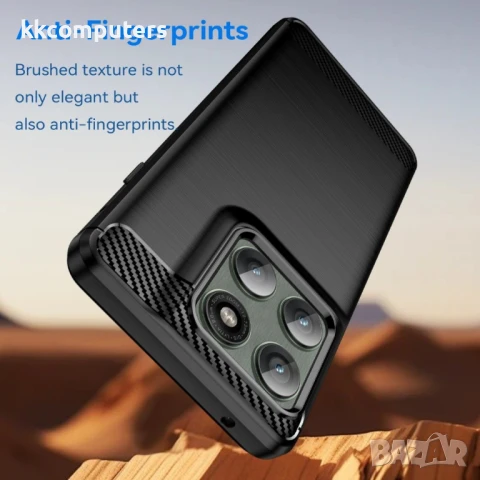 Motorola Edge 60 Pro 5G Удароустойчив Carbon Fiber Калъф и Протектор, снимка 8 - Калъфи, кейсове - 50657232