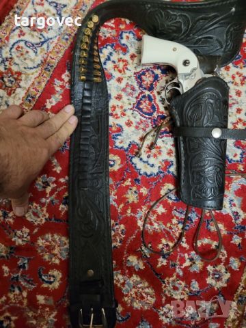 Western кобур за револвер с патрондаж, снимка 6 - Оборудване и аксесоари за оръжия - 45559073