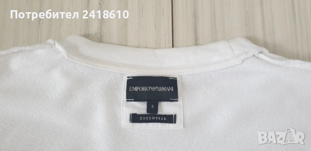 Emporio Armani Essentials Mens Size S  ОРИГИНАЛ! Мъжкa Блузa!, снимка 3 - Блузи - 52789402