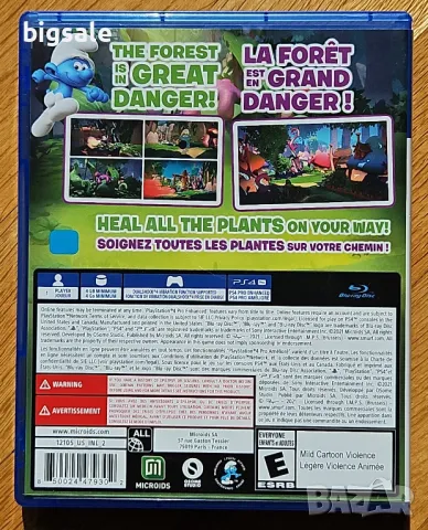 Smurfs Mission Vileaf PS4 Playstation 4 Плейстейшън 5 PS5 Смърфовете, снимка 2 - Игри за PlayStation - 47482669