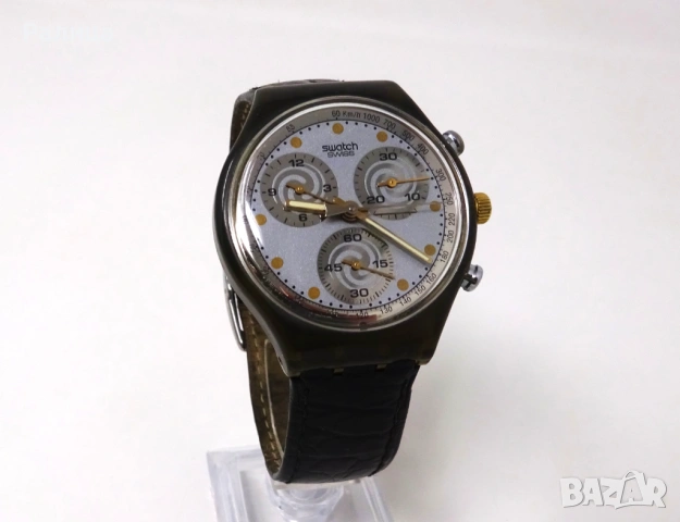 Часовник Swatch хронограф с 22 камъка