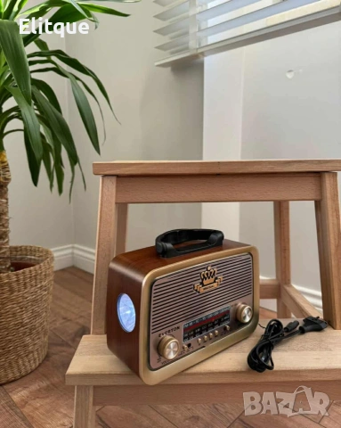 Винтидж радио MEIER MD-1308BT - ретро дизайн с модерни функции, снимка 5 - Радиокасетофони, транзистори - 53558293