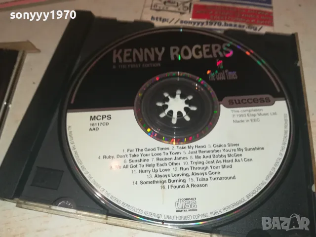 KENNY ROGERS CD 1208241700, снимка 7 - CD дискове - 46885825