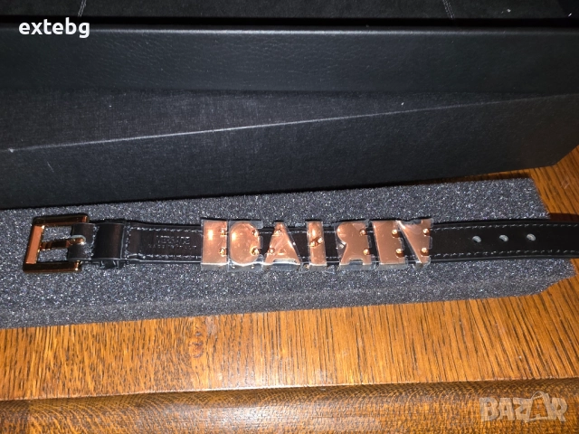 VERSACE нова оригинална дамска кожена гривна, снимка 10 - Гривни - 52182442