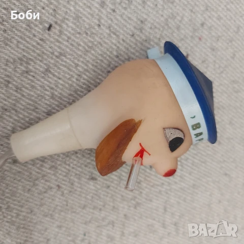 Стара Ретро Соц Гумена Помпичка Играчка за Бутилка - Моряк Варна, снимка 4 - Колекции - 51296497