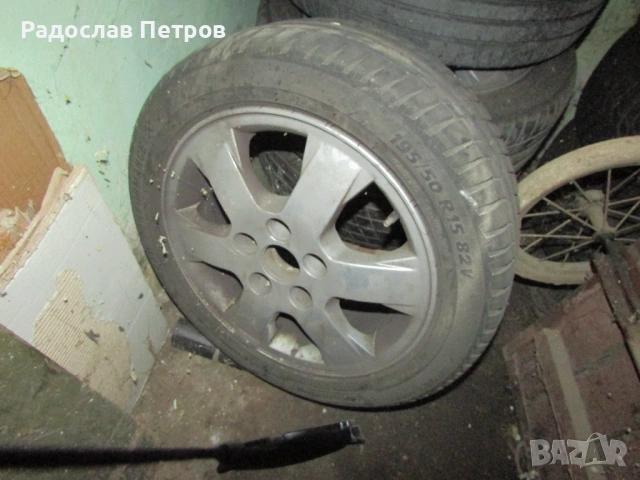 Джанти 5x110 с гуми 195/50/15 Опел, снимка 8 - Гуми и джанти - 53495312