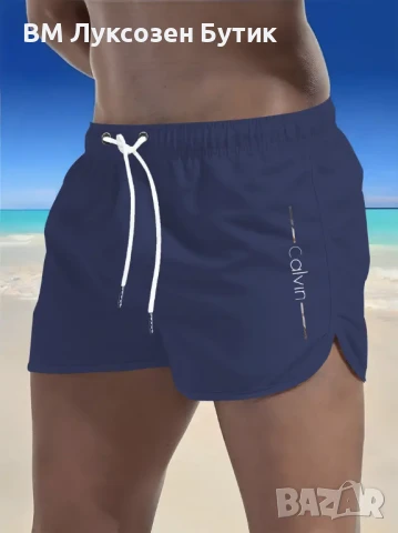 🌊 МЪЖКИ ПЛУВНИ ШОРТИ CALVIN – ЛЯТНА СВОБОДА И СТИЛ, снимка 8 - Бански - 51028239