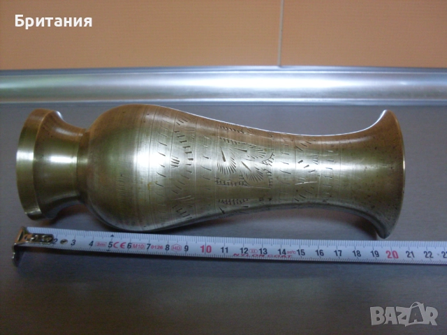 Бронзов съд- ваза., снимка 6 - Декорация за дома - 52920808
