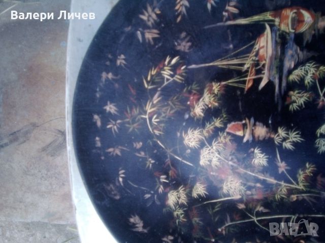 Виетнамска рисувана чиния , снимка 6 - Декорация за дома - 46262106