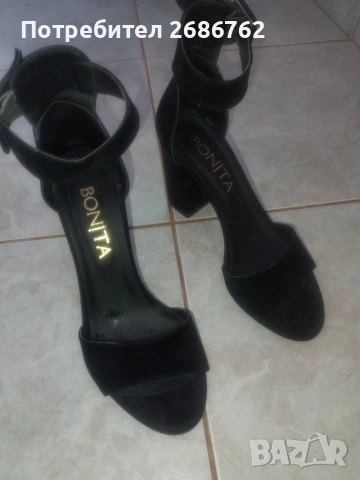 Дамски велурени елегантни сандали размер 36, снимка 5 - Маратонки - 53934076