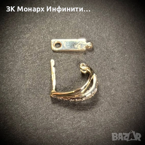 Златна обеца 14К /585/ Счупена /, снимка 3 - Обеци - 53741070