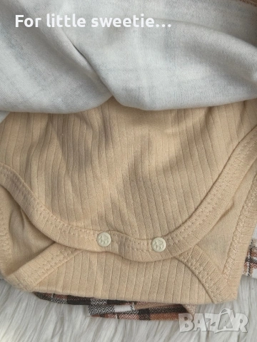 Красива рокля-сукман с боди 🤎🧸 , снимка 2 - Бебешки рокли - 53812448