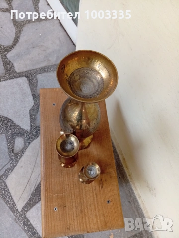 Три месингови вази, снимка 5 - Други ценни предмети - 54203099