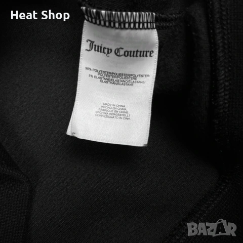 Дамски суичър Juicy Couture Velvet Diamante Cropped Hoodie, снимка 4 - Суичъри - 53438333