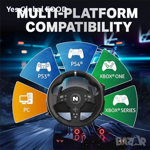 NITHO Drive Pro V200 Волан с педали 270° PS/Xbox, снимка 6 - Други игри и конзоли - 53644327