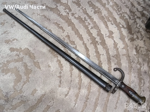 Френски щик нож байонет ГРА GRASS M1874, снимка 2 - Антикварни и старинни предмети - 51708606