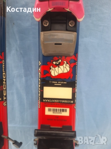 Карвинг детски ски  TECNOpro looney tunes 90 см, снимка 5 - Зимни спортове - 52545956