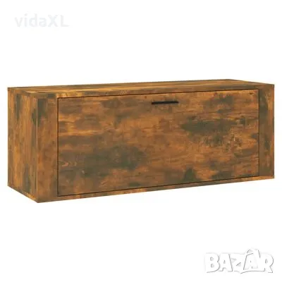 vidaXL Шкаф за обувки, опушен дъб, 100x35x38 см,(SKU:821025, снимка 1