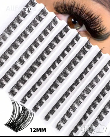 D curl  12-14 мм снопчета мигли ,клъстери, снимка 3 - Декоративна козметика - 51183982