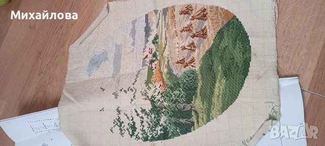 Гоблен за довършване "Лято" от сезоните на Вилер , снимка 2 - Гоблени - 53199290