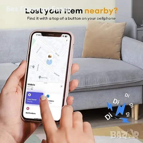 Нова ATUVOS AirTag карта – безжично зареждане, iOS проследяване Find My, снимка 4 - Друга електроника - 49012790