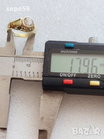 Дамски златен 14 каратов пръстен с брилянт 1,15 карата, снимка 11 - Пръстени - 53074005