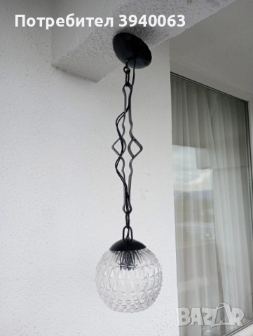 Стар полилей от ковано желязо еденичен колекция, снимка 11 - Лампи за таван - 43952225