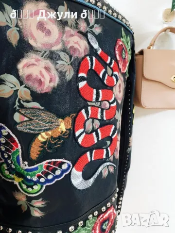 Жестоко кожено яке GUCCI Оригинал, снимка 11 - Якета - 49595841