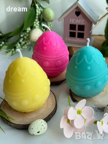 Великденски свещи “ Яйца”, снимка 3 - Подаръци за жени - 45005612