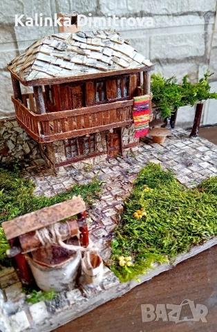 Макет на Възрожденска къща-ръчна изработка.