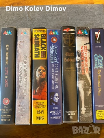 Ozzy Osbourne  BLACK SABBATH VHS Колекция Видеокасети. Оригинали!, снимка 5 - Други музикални жанрове - 48515623