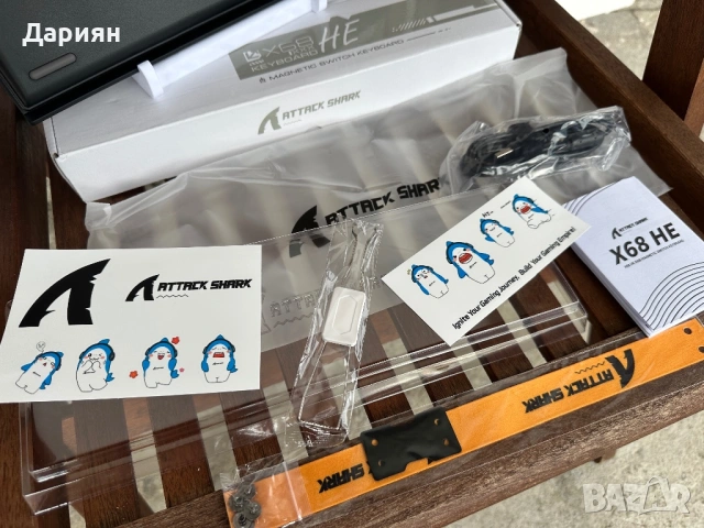 Механична магнитна клавиатура Attack Shark X68HE / 8000HZ / Adjustable Switch Actuation / 68% /, снимка 8 - Клавиатури и мишки - 53541617