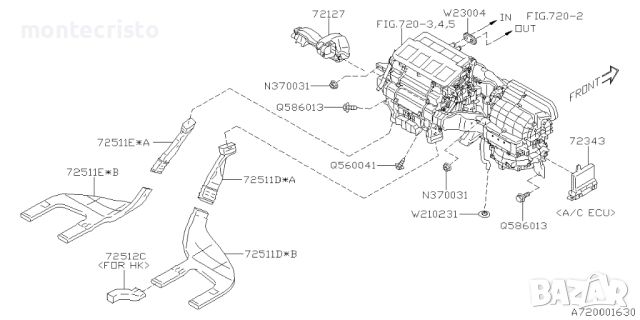 Модул клима контрол Subaru Outback BT (2019-2023г.) 72343AN04A / TN277500-0801 / TN2775000801, снимка 4 - Части - 45608771