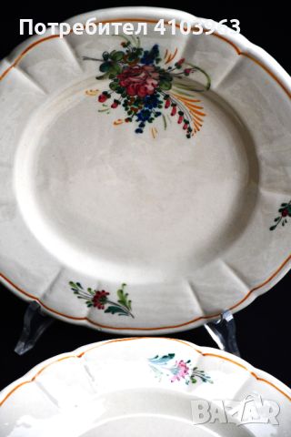 Комплект ръчно рисувани италиански чинии на M. Lupi, снимка 10 - Сервизи - 45827539