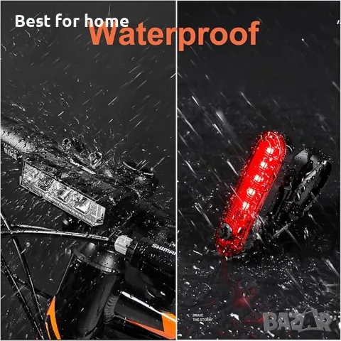 Комплект велосипедни светлини за нощно каране  QANGEL, снимка 4 - Аксесоари за велосипеди - 49751708