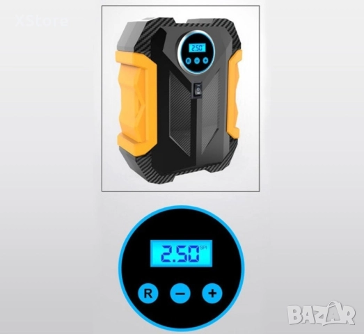 Автомобилна портативна въздушна помпа с безжичен цифров дисплей, снимка 6 - Аксесоари и консумативи - 52458594