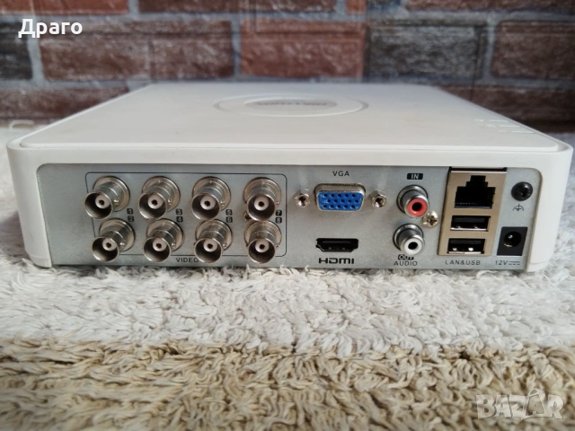 8 канален цифров видеорекордер - HIKVISION DS-7108HQHI-K1, в комплект с хард диск-Seagate BarraCuda, снимка 2 - Комплекти за видеонаблюдение - 54275150