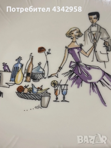 Winterling.1945-1950 г.Порцеланова чиния., снимка 3 - Антикварни и старинни предмети - 52898601