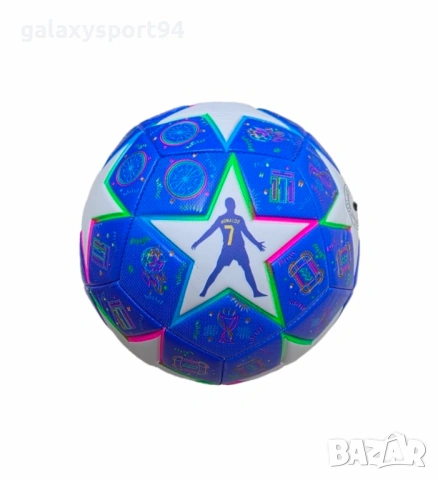 Футболна Топка Ал Насър Кристиано Роналдо жълто - Синя Шампионска Лига 2026 Ново 7цвята, снимка 5 - Футбол - 54161061