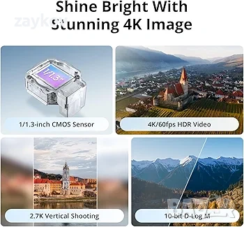 DJI Flip Fly More Combo с RC дистанционно управление 2 с екран, 4K UHD камера дрон, снимка 3 - Дронове и аксесоари - 54092870