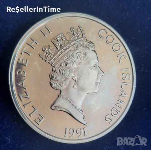 Възпоменателна монета 5 Dollars - Elizabeth II Christopher Columbus, снимка 1 - Нумизматика и бонистика - 46576957