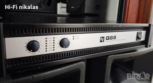 професионално стъпало усилвател + тонколони EV ® Electro VOICE Q66 SX 300, снимка 4 - Ресийвъри, усилватели, смесителни пултове - 50254882