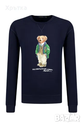 Polo Ralph Lauren Bear - Оригинална мъжка блуза размер S, снимка 1 - Блузи - 48555515