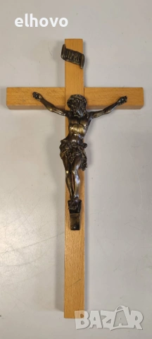Дървен кръст разпятие Исус Христос#2