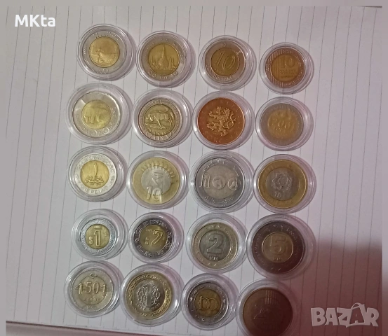 Лот биметални монети, снимка 2 - Нумизматика и бонистика - 53522184